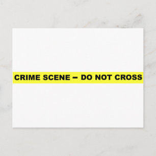 Crime Scene - niet dwars Briefkaart