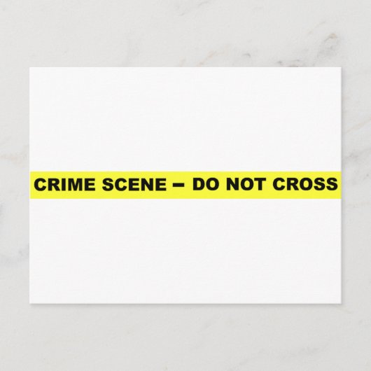 Crime Scene - niet dwars Briefkaart (Voorkant)