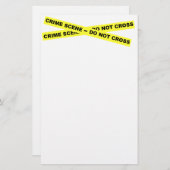 Crime Scene - niet dwars Briefpapier (Voorkant / Achterkant)