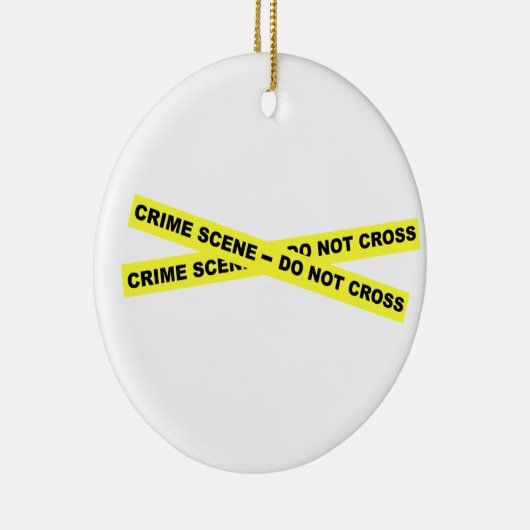 Crime Scene - niet dwars Keramisch Ornament (Rechts)