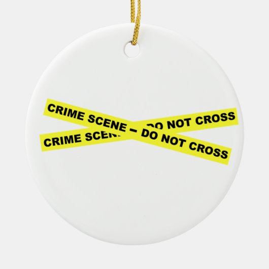Crime Scene - niet dwars Keramisch Ornament (Voorkant)