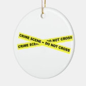 Crime Scene - niet dwars Keramisch Ornament (Links)