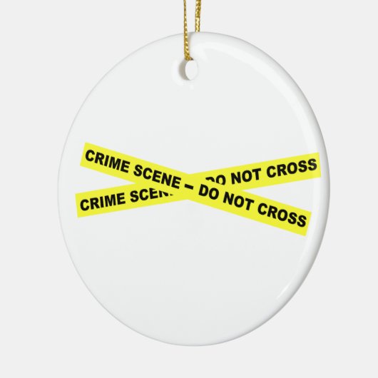 Crime Scene - niet dwars Keramisch Ornament (Links)