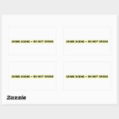 Crime Scene - niet dwars Rechthoekige Sticker (Vel)