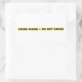 Crime Scene - niet dwars Rechthoekige Sticker (Tas)