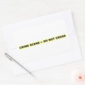 Crime Scene - niet dwars Rechthoekige Sticker (Envelop)