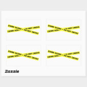 Crime Scene - niet dwars Rechthoekige Sticker (Vel)