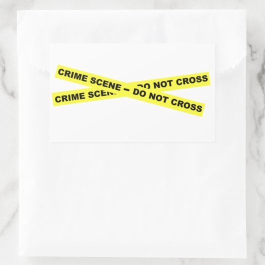 Crime Scene - niet dwars Rechthoekige Sticker (Tas)