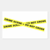 Crime Scene - niet dwars Rechthoekige Sticker (Voorkant)