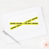 Crime Scene - niet dwars Rechthoekige Sticker (Envelop)