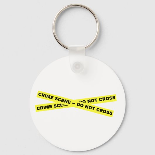 Crime Scene - niet dwars Sleutelhanger (Voorkant)