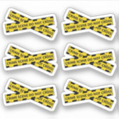 Crime Scene Shows Podcasts Films Herinnering Plann Sticker (Voorkant)