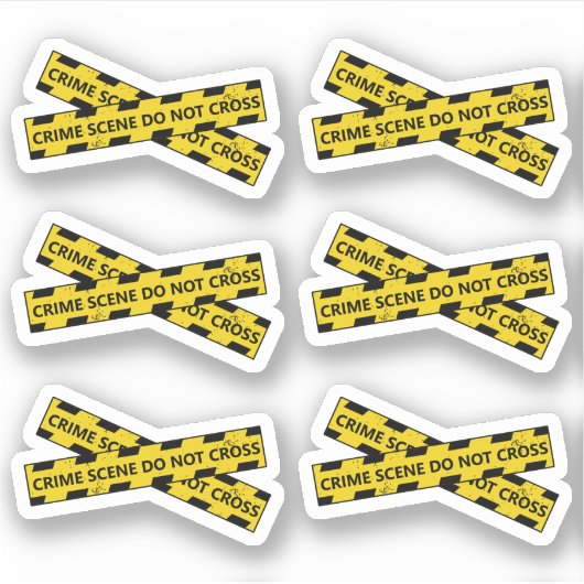 Crime Scene Shows Podcasts Films Herinnering Plann Sticker (Voorkant)