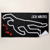 Crime Scene Strandlaken (Voorkant)