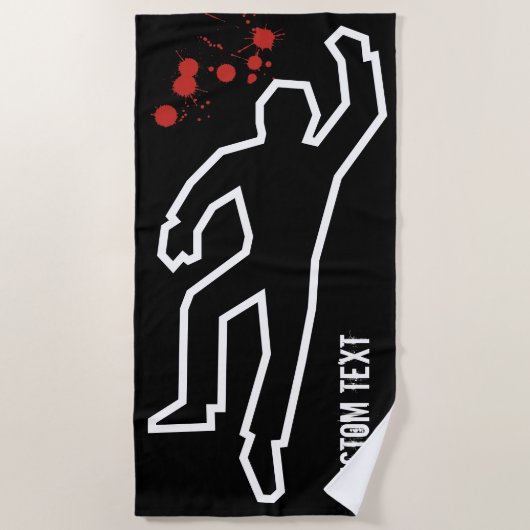 Crime Scene Strandlaken (Voorkant)