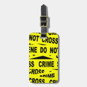 Crime Scene-tape Bagagelabel (Voorkant verticaal)