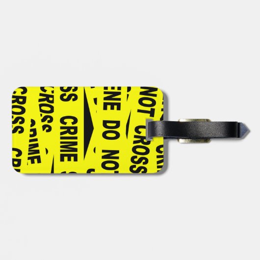 Crime Scene-tape Bagagelabel (Achterkant horizontaal)