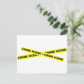 Crime Scene-tape Briefkaart (Staand voorkant)