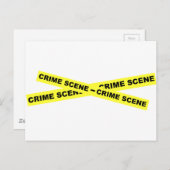 Crime Scene-tape Briefkaart (Voorkant / Achterkant)