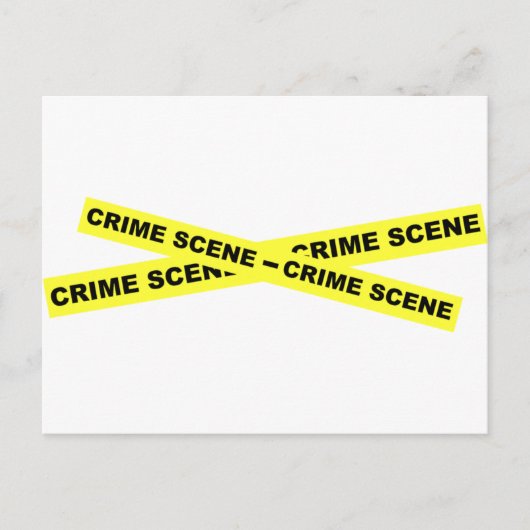 Crime Scene-tape Briefkaart (Voorkant)