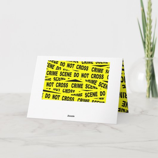 Crime Scene-tape Kaart (Achterkant)