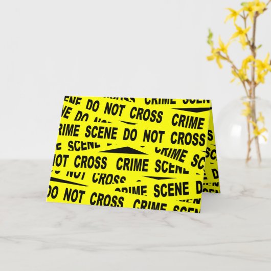 Crime Scene-tape Kaart (Gele Bloem)
