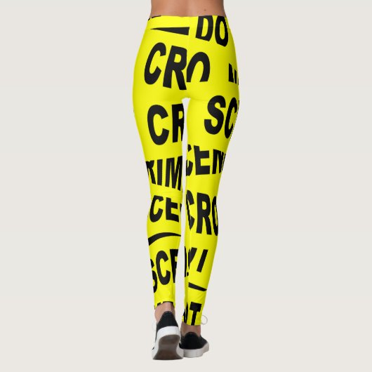 Crime Scene-tape Leggings (Achterkant)