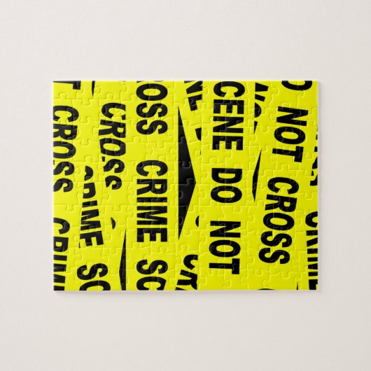 Crime Scene-tape Legpuzzel (Horizontaal)