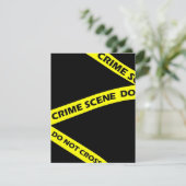 Crime Scene Tape Murder Mystery Party Invitation Kaart (Staand voorkant)