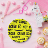 Crime Scene-tape Papieren Bordje (Feest)