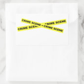 Crime Scene-tape Rechthoekige Sticker (Tas)