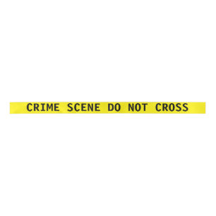 Crime Scene Tape Ribbon Satijnen Lint
