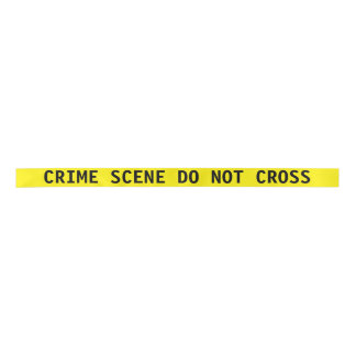Crime Scene Tape Ribbon Satijnen Lint