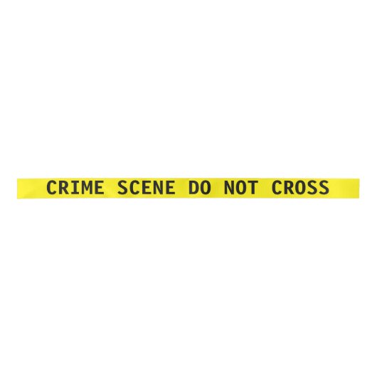 Crime Scene Tape Ribbon Satijnen Lint (Voorkant)