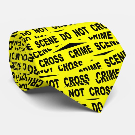 Crime Scene-tape Stropdas (Opgerold)