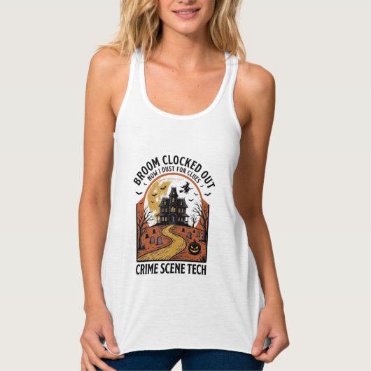 Crime Scene Technician T-shirt Grappige Halloween (Voorkant)