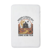 Crime Scene Technicus T-shirt Grappig Halloween Sp Badmat (Voorkant Verticaal)
