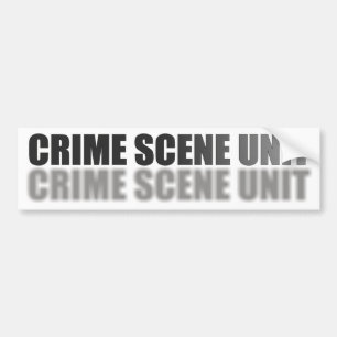 CRIME SCENE UNIT BUMPERSTICKER
