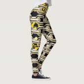 Crime scène, waarschuwend grappig design. leggings (Rechts)