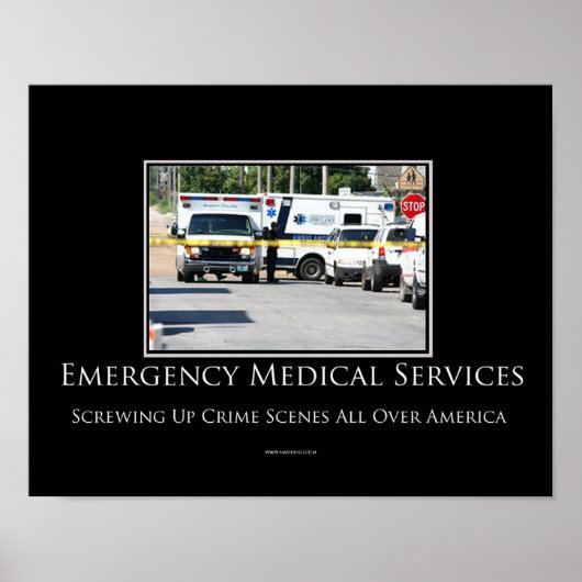 Crime Scenes Motivatie Poster (Voorkant)