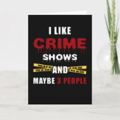 Crime Show Kaart (Voorkant)