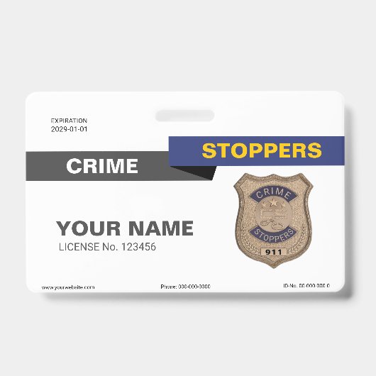 Crime Stoppers-embleem Badge (Voorzijde)