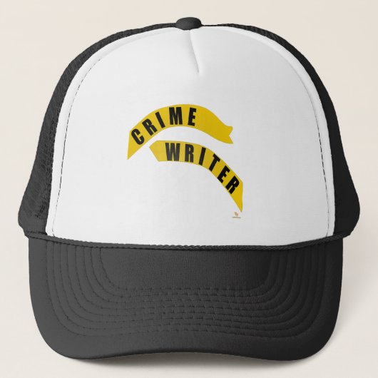 Crime Writer Cheeky Fun Genre Auteur Ontwerp Trucker Pet (Voorkant)