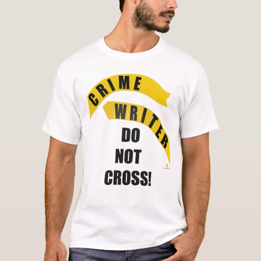 Crime Writer No Crossing Genre Humor T-shirt (Voorkant)