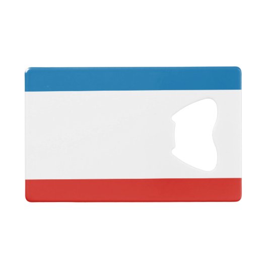 Crimea Flag Creditkaart Flessenopener (Voorkant (Horizontaal))