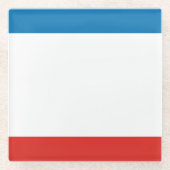 Crimea Flag Glazen Onderzetter (Voorkant)