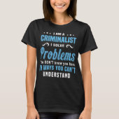 criminalistisch t-shirt (Voorkant)