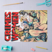 Criminaliteit door vrouwen Jailbreak  komieken Tissuepapier (Craft)