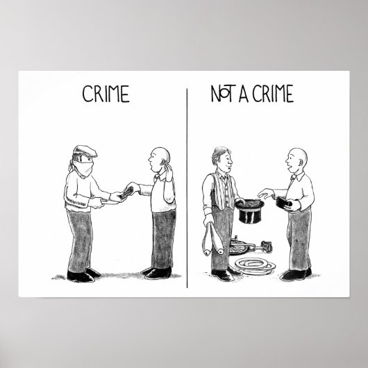 Criminaliteit, geen Poster (Voorkant)