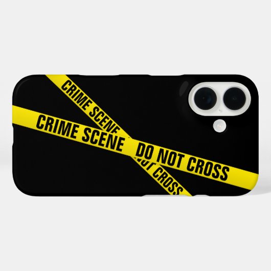 Criminaliteitscène Case-Mate iPhone Case (Achterkant (horizontaal))